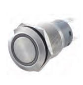 Krom Buton Led Mavi On-Off