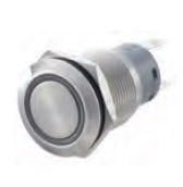 Krom Buton Led Mavi (On)-Off