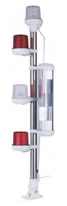 Işıklı Bayrak Direği Arıza Feneri Radar Reflektörlü 72 cm