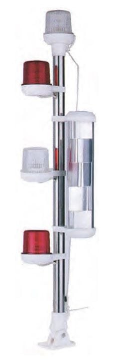 Işıklı Bayrak Direği Arıza Feneri Radar Reflektörlü 72 cm