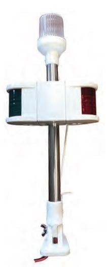 Işıklı Kombine Bayrak Direği 40 cm Ampul