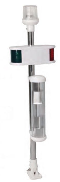 Işıklı Kombine Bayrak Direği Reflektörlü 75 cm Ampul