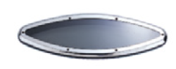 Krom Lumboz 304; 130 mm x 40 mm sadece çerçeve