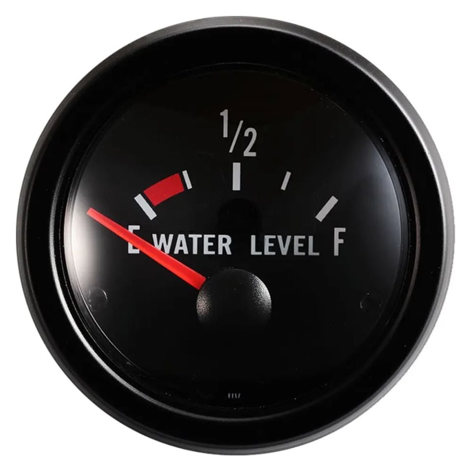 52mm Su Seviyesi Ölçer 240-33Ω Siyah Yüz