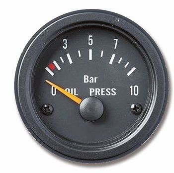 Sensörlü 52mm Yağ basınç göstergesi 0-10Bar