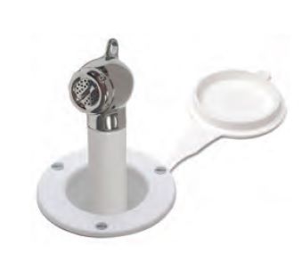 Hortumlu Gömme Duş Beyaz Barka-DR1513