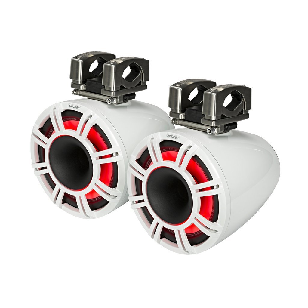 Kicker KM Marine 11'' (280mm) Kule Koaksiyel Hoparlör Sistemi Beyaz
