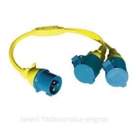 Splitter cord 16A/250V   (CEE/2xCEE)