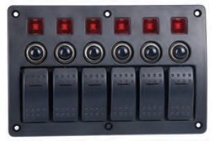 Bfy 6’li Switch Panel Otomatik Sigortalı ve Işıklı