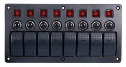 Bfy 8’li Switch Panel Otomatik Sigortalı ve Işıklı
