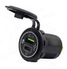 USB Soketi Usb + Type-C 12-24 V