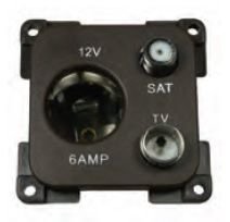 Inprojal 12 V+TV+SAT Soketi