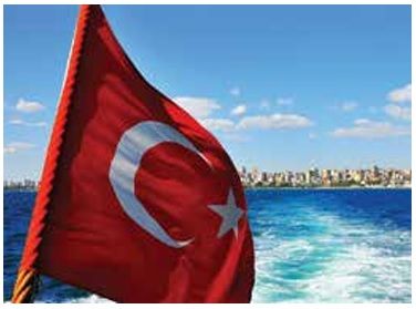 Türk Bayrağı Kulplu 150x225cm