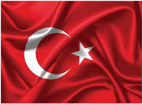 Türk Bayrağı Saten Çift Katlı 70x105cm