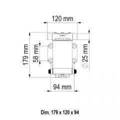 Marco UP1 İmperlerli Duş Pompası 35 Lt/Dk 12-24V