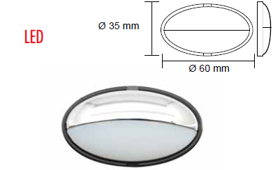 MERDİVEN LAMBASI led,MAVİ ELİPS 12v