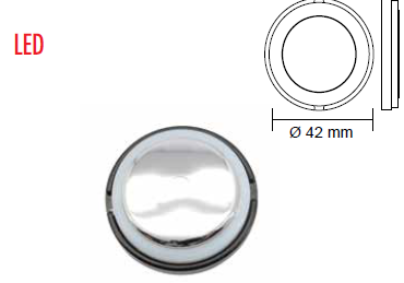 MERDİVEN LAMBASI led,MAVİ Ø41mm 12v