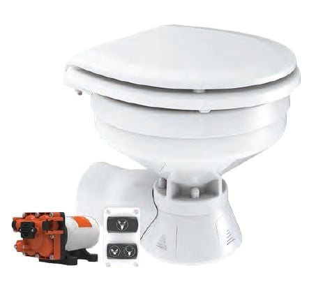 Seaflo Elektrikli Sessiz Tuvalet Küçük Taş 12 V