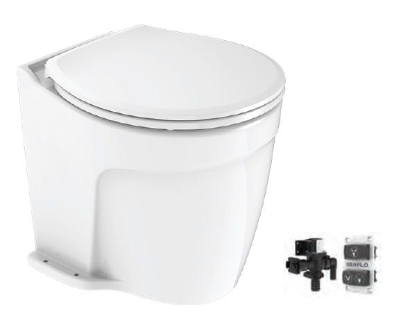 Seaflo Elektrikli Lüks Sessiz Tuvalet 12 V