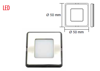 Merdiven Lambası MAVİ LED 12V