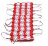 PARMAK LAMBA 10 lu SET 12V KIRMIZI CAMLI