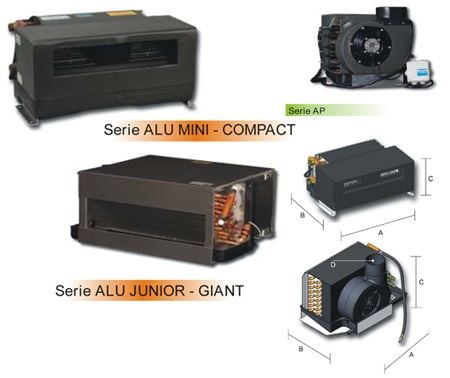 Fan-Coil AP Serisi Marin Soğutucu Fan 16000 BTU