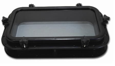 İÇTEN MONTAJ ABS DİKDÖRTGEN LUMBOZ SİYAH   300x500mm
