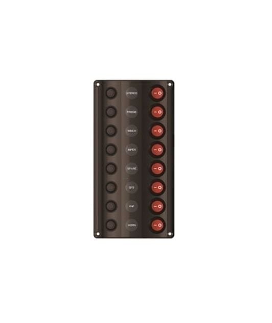 8’li Switch Panel Dalga Dizayn Anahtar Paneli