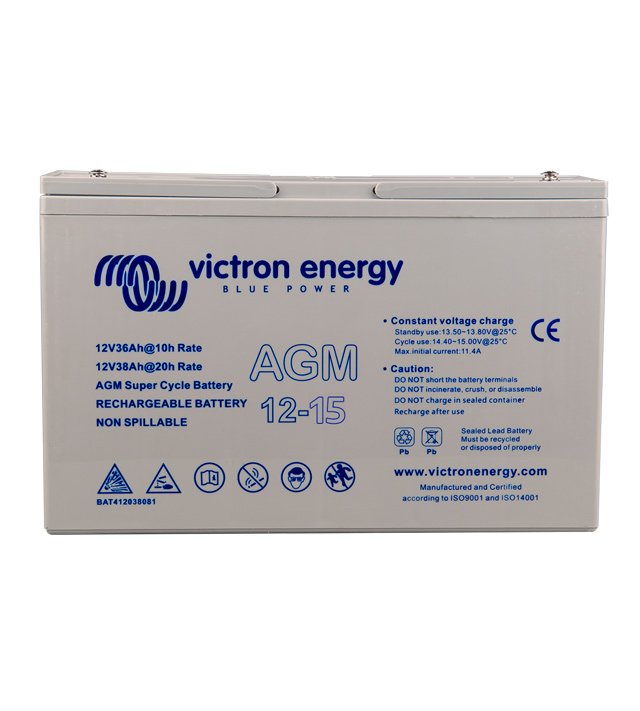 Victron Enerji AGM Süper Döngü Marin Akü 12V/15Ah