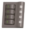 4'lü Switch Panel - LED Su Geçirmez Anahtar