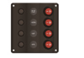4’lü Switch Panel Dalga Dizayn Anahtar Paneli