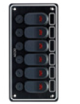 6'lı Waterproof Switch Panel LED Göstergeli