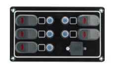 5+1 USB Waterproof Switch LED Göstergeli