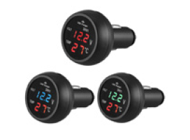 Termometre + Volt Metre + USB Bağlantı Noktası Bir Arada